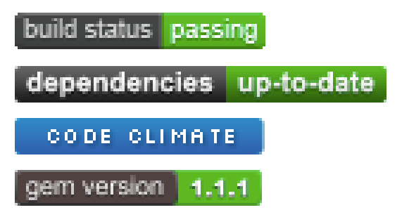 How open source badges looked before Shields